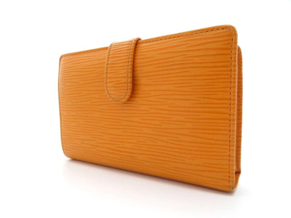 Louis Vuitton fold Bi Viennois Epi Wallet Portefeuille Mandarin Black